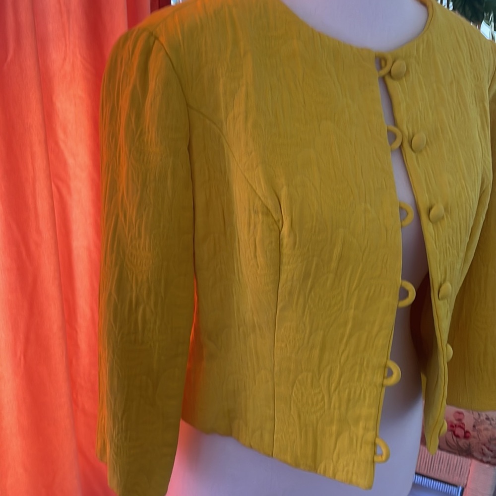 Jacques Hemi Paris, a salon Francis Palm Beach, jacket, Vintage Yellow small - Picture 3 of 7